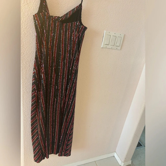 Laundry by Shelli Segal Rainbow Slip NWT Sequin Dress Size 8 - Picture 6 of 7